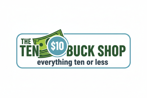 The Ten Buck shop everything ten or less logo